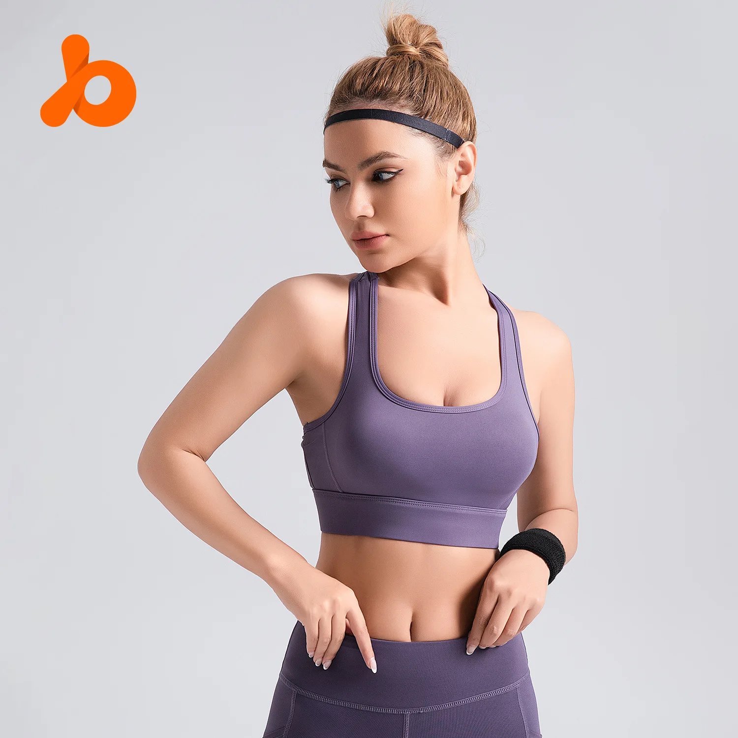 

Peach breasted sports underwear women's high-strength shockproof fitness yoga beautiful back sports bra push up bra for women