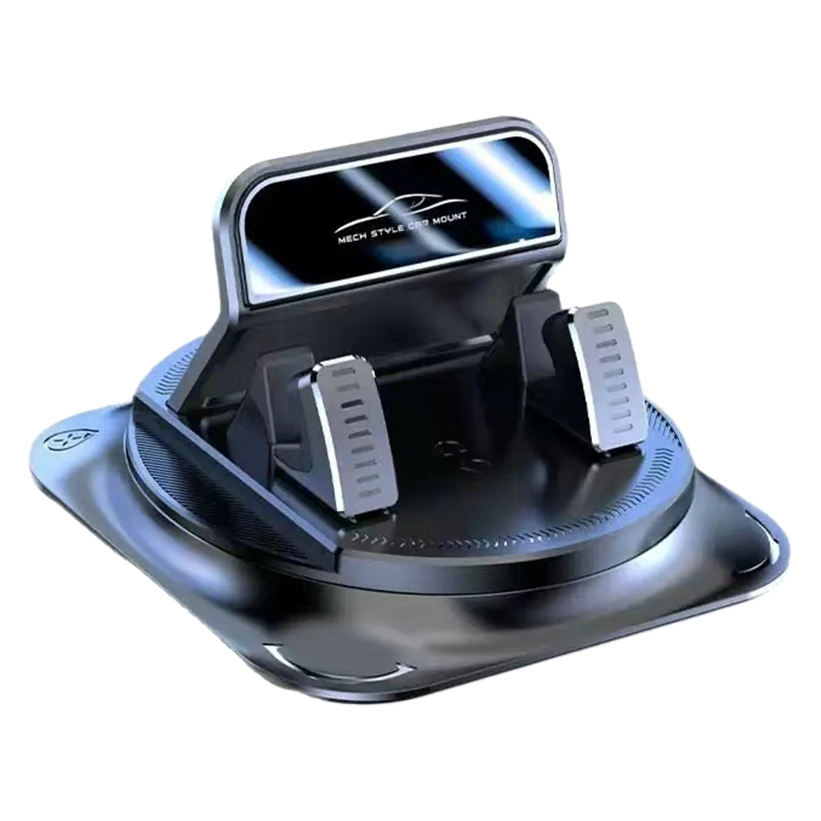 360 Degree Rotatable Car Phone Holder Navigation Stand Bracket Smartphone Holder Bracket for Center Console Dashboard Navigation