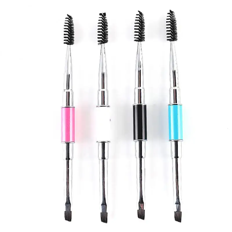 

Quality Double Ended Eyes Makeup Brush Eyebrow Powder Eyelash Brushes Eye Mascara Cosmetic Beauty Make Up Brush Comb Tools