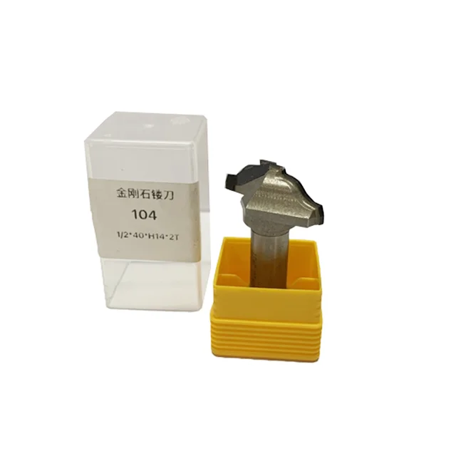 Custom PCD Wood Cutting Machine Diamond Router Drill Bit 1/2 40  H14  2T *Furniture Provide numerical control Machine