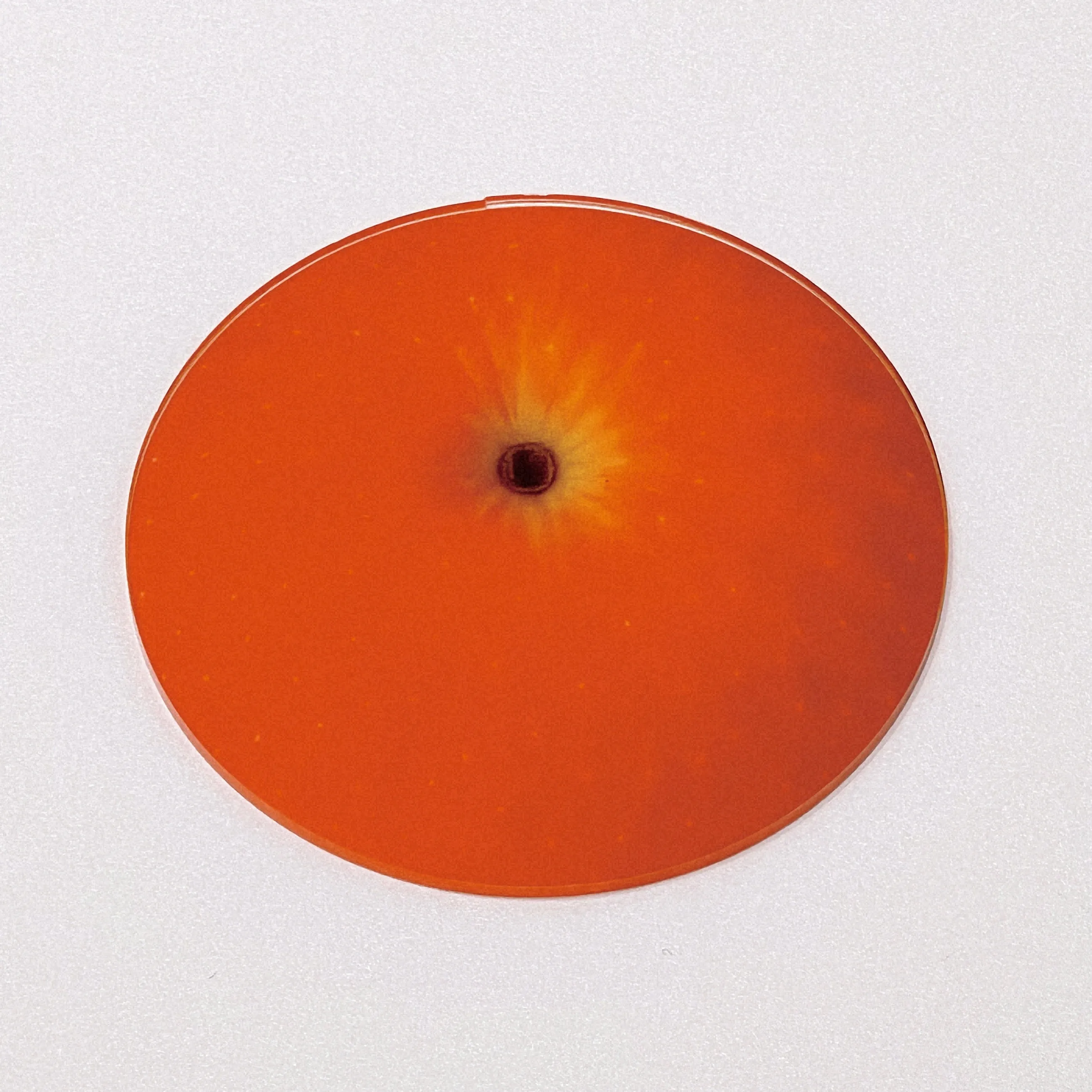 Creative Cute Orange Acrylic Coaster Simulated Fruit Transparent Heat Insulation Anti-scald Coaster