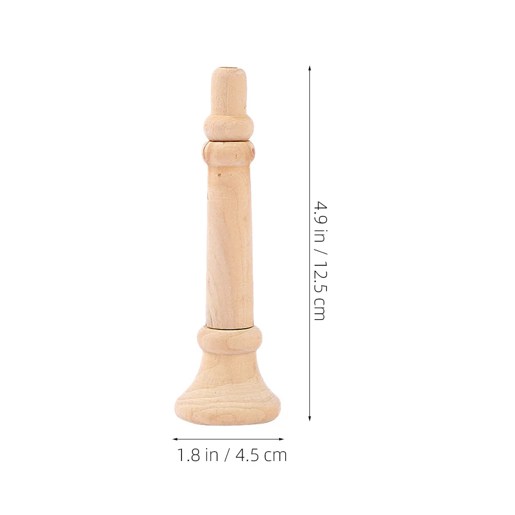 

4pcs Wooden Horns Blank DIY Craft Materials Kids Toys Paintable Musical Instruments Educational Graffiti Supplies