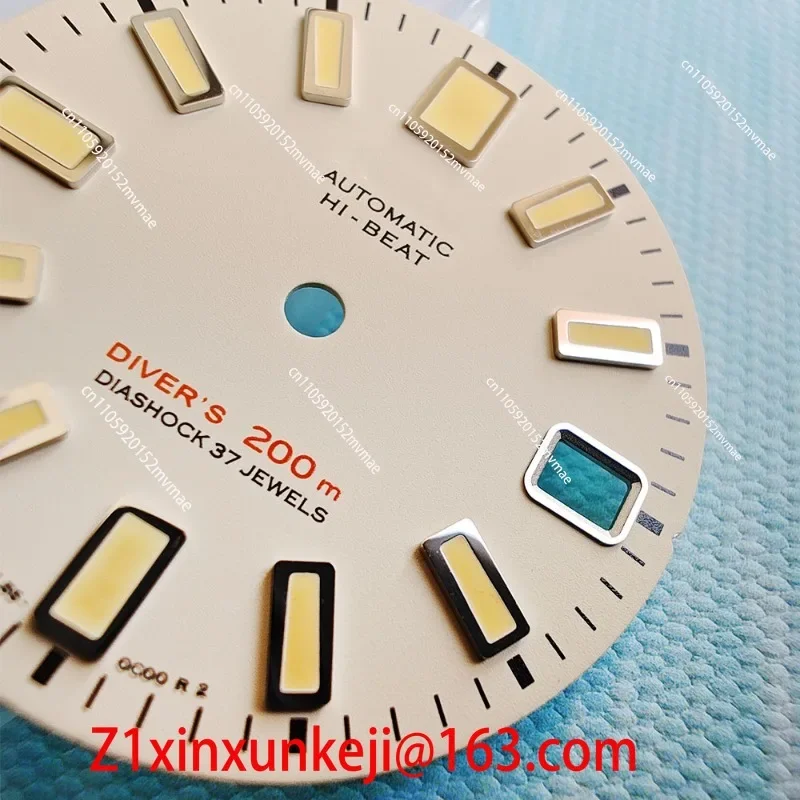 Modified Dial Accessories 62MAS Dial 28.5mm Suitable for NH35 Dial C3 Super Green 3/3.8 Point