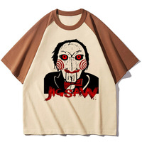 Movie Saw Horror Head Torture top women anime tshirt female designer clothes