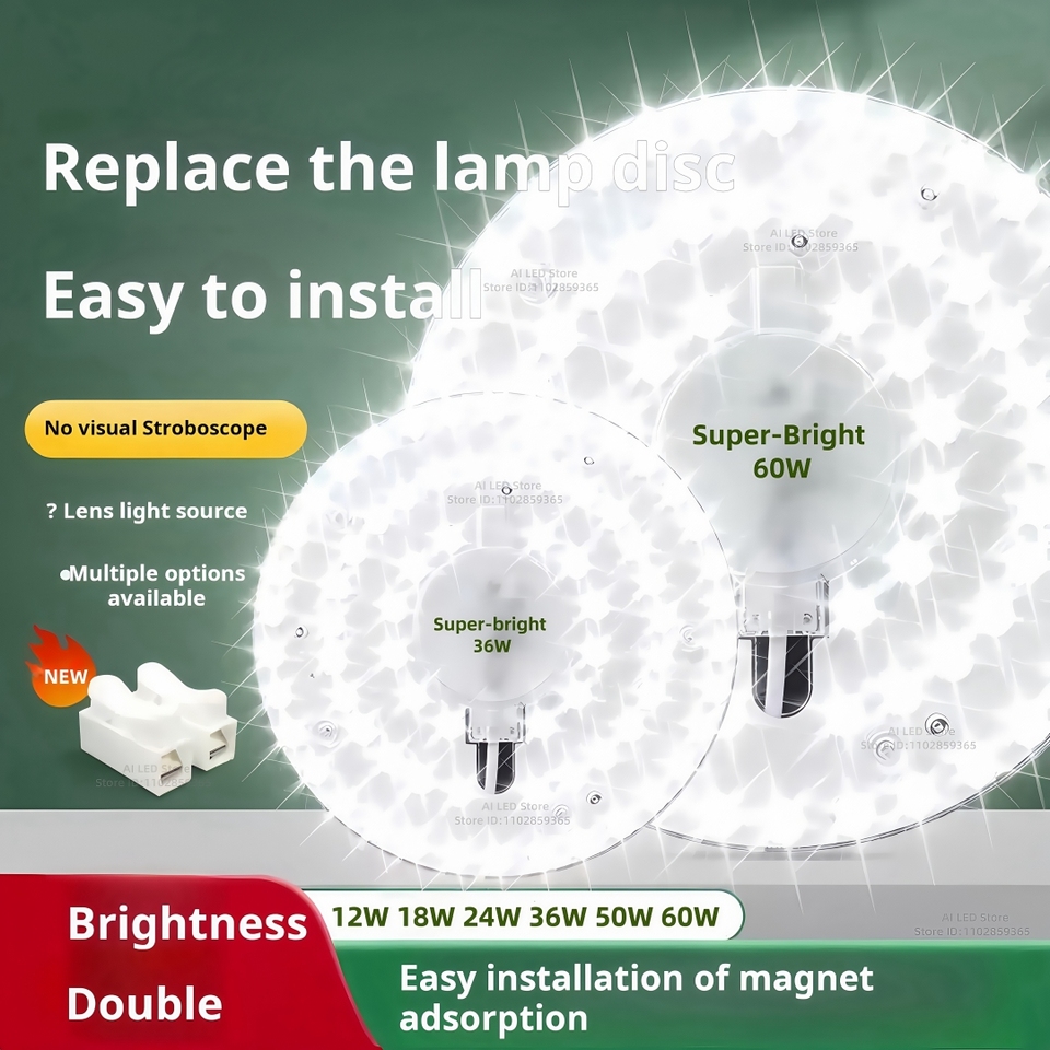  NEW LED Ring PANEL Circle Light 12W 18W 24W 36W 50W 60W AC220V -260V LED Round Ceiling board circular lamp board LED light 