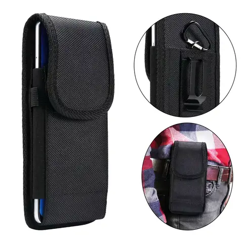 Funda de nailon con Clip para cinturón para teléfono, riñonera para Moto G14 G54 G13 G23 G53 G32 G22 G71 G60 G30 G9 G8 Plus G Stylus 5G E22