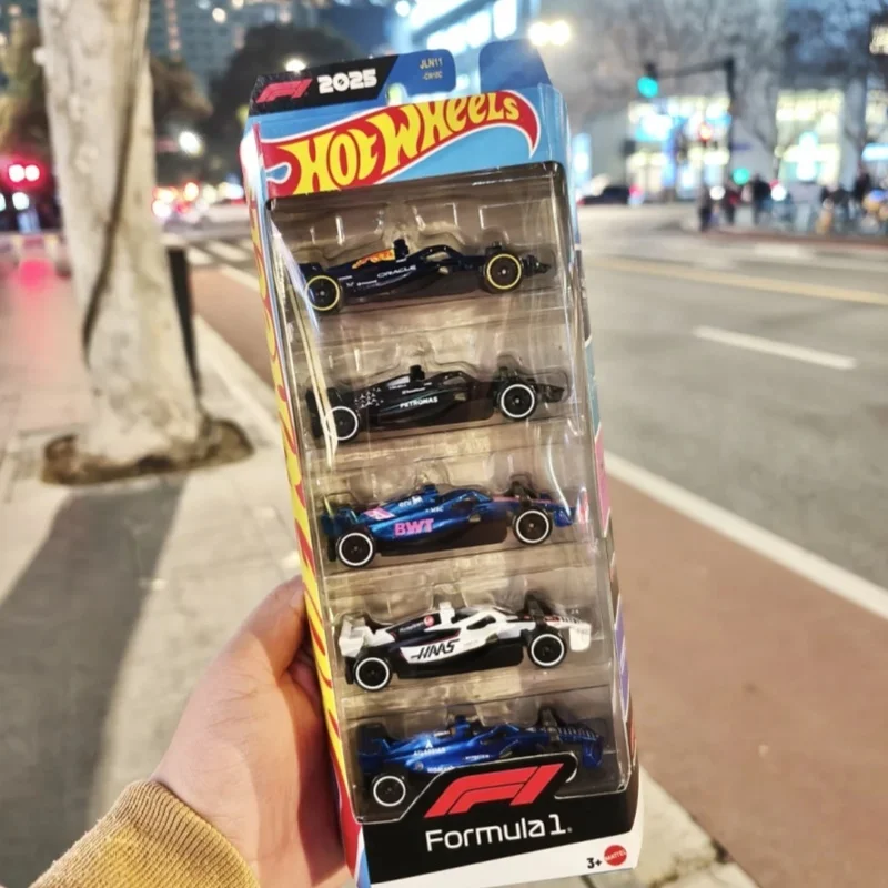 

Hot Wheels X Formula 1 Jln11 5-Pack 1:64 Scale Diecast Car Model Alloy Mini Racing Vehicle Collectible Toy Gift