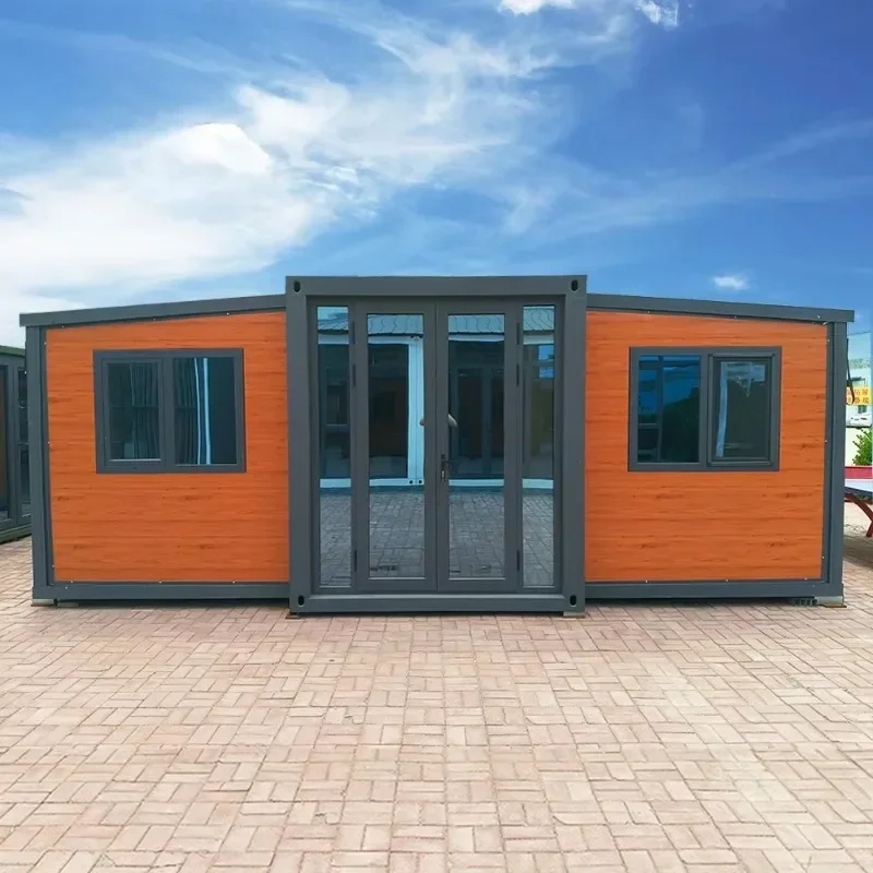 Prefab Cabin Soundproof 20/30/40ft Container House Mobile House Expandable Container House 2 Bedroom with Bathroom