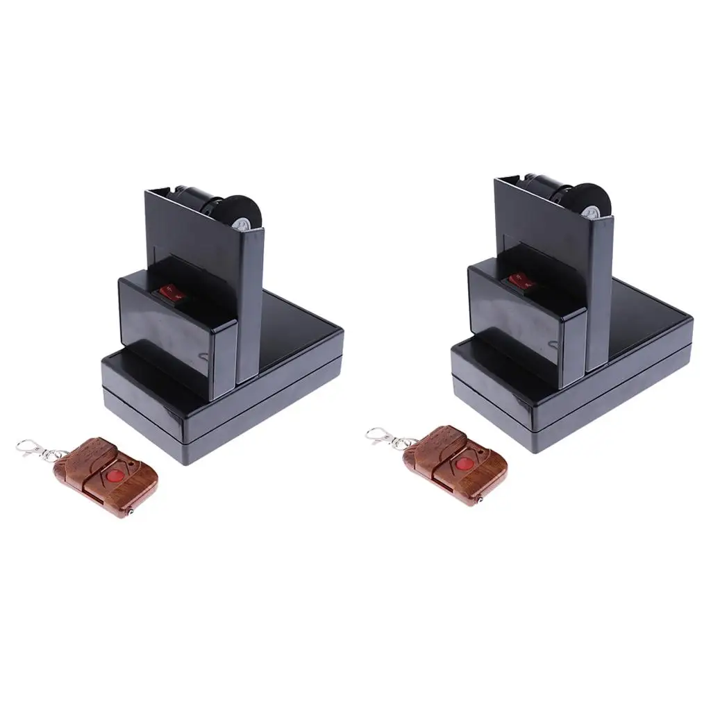

Magic Card Fountain Jet Card Machine with Remote Control Black Plastic Magician Accessory for Performance Ceremony Propose