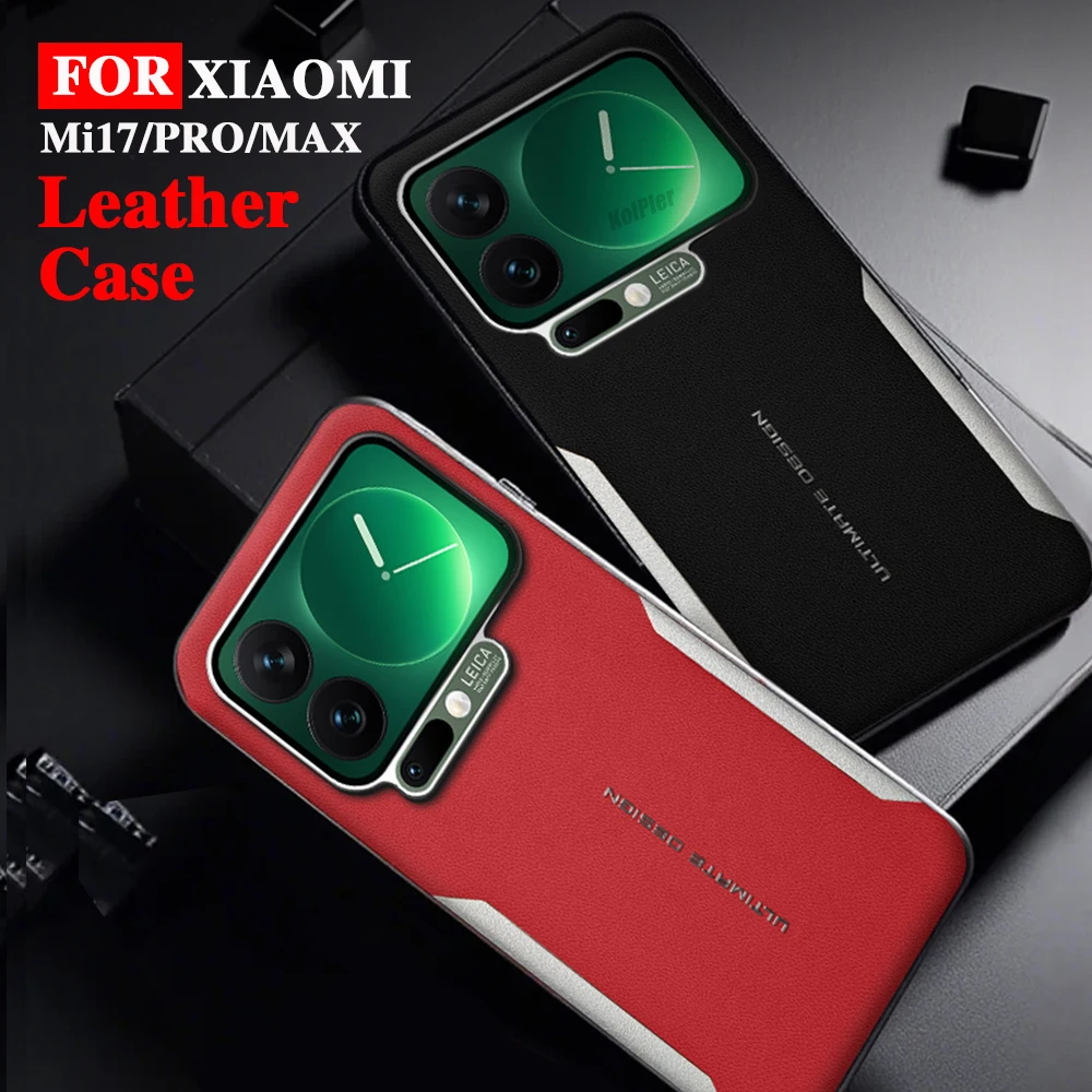 

Кожаный чехол премиум-класса для Xiaomi Mi 17 PRO MAX Mi17 5G, полная защита с рисунком, противоударный чехол с мягкими краями