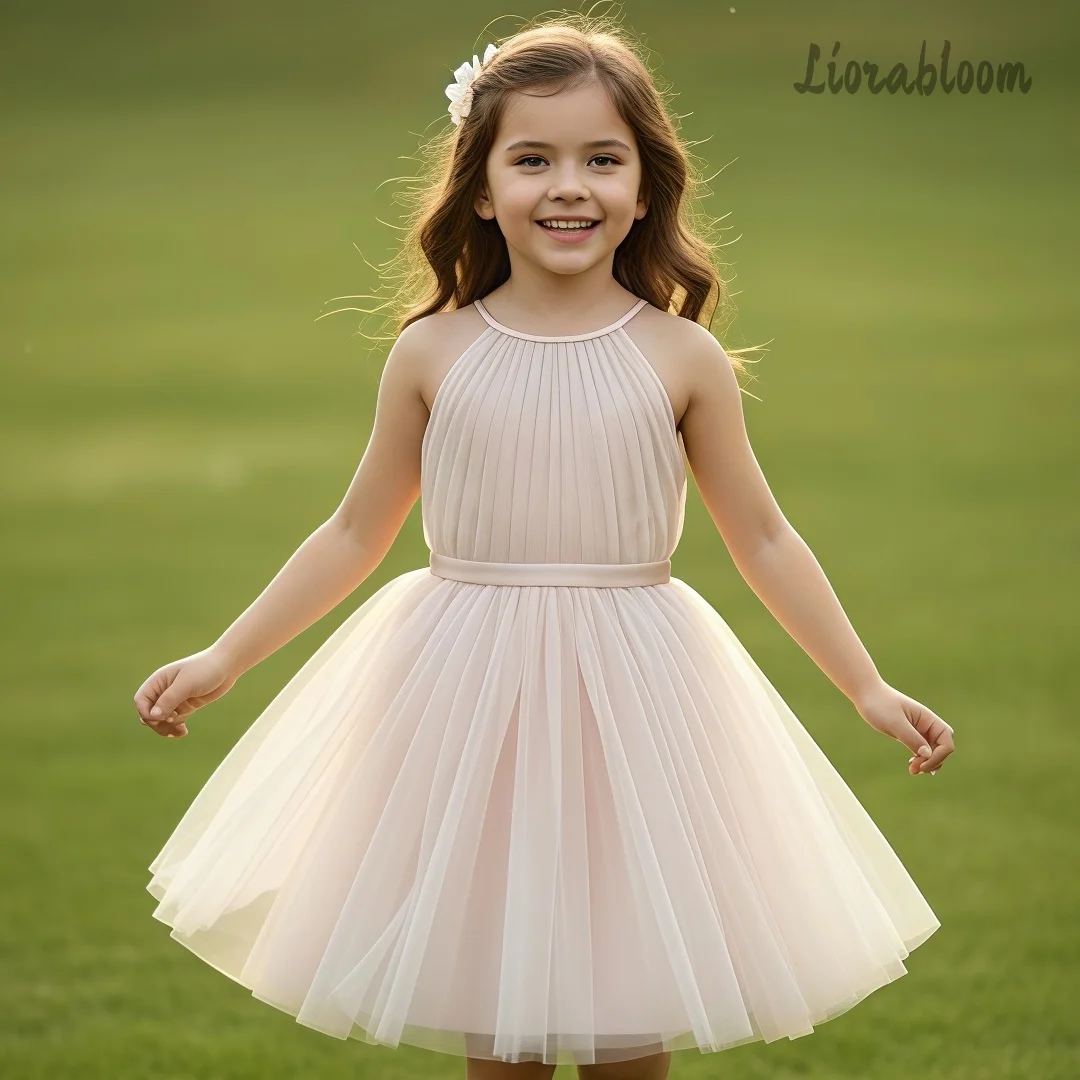 Abito da damigella d'onore personalizzato con scollo all'americana e schiena scoperta, in tulle, per donna, per feste di matrimonio, vestito da cerimonia