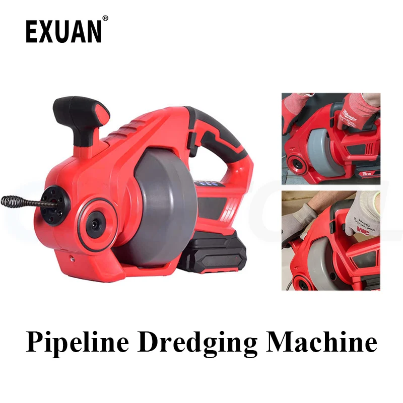 Electric Pipeline Unclogger Drain Toilet Blockage Cleaning Portable Sink Clean Machine Drain Cleaner Water Tank Dredging Machine