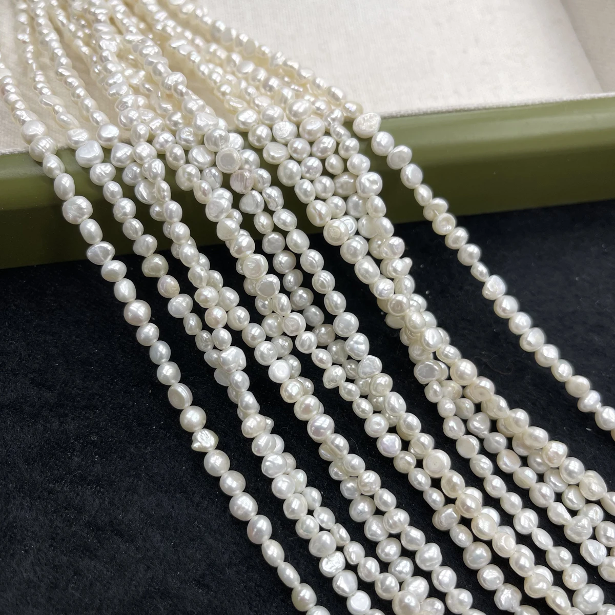 A Nugget Pearl Natural Freshwater White Pearl 4-5mm For Jewelry Making DIY Earrings Necklace Bracelet Accessory