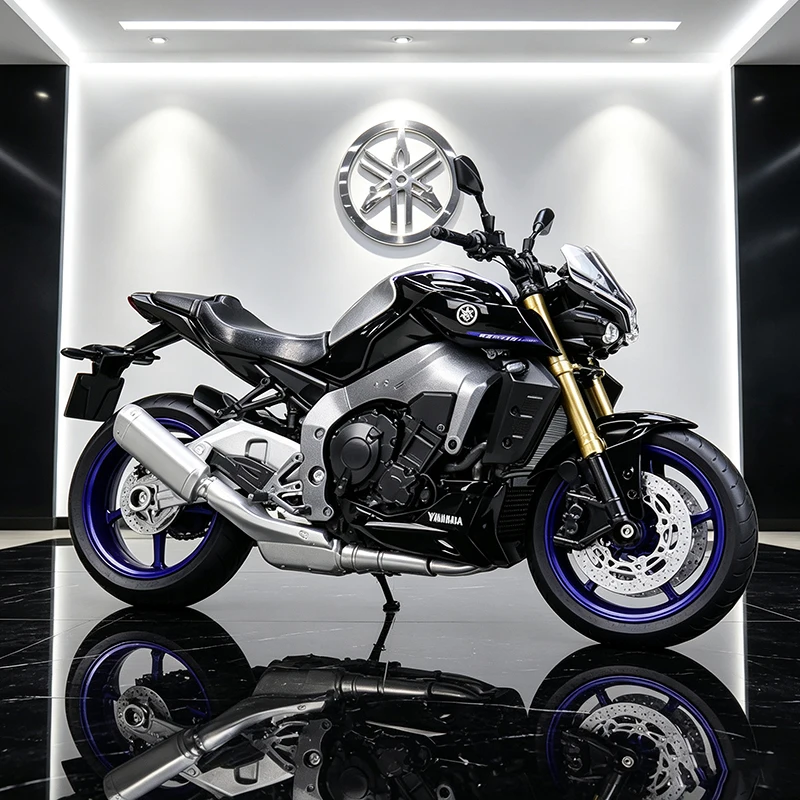 WELLY 1/12 YAMAHA MT-10 SP 2024 Legierung Motorradmodell Fahrzeugsammlung Stoßdämpfer Offroad-Motorradmodell