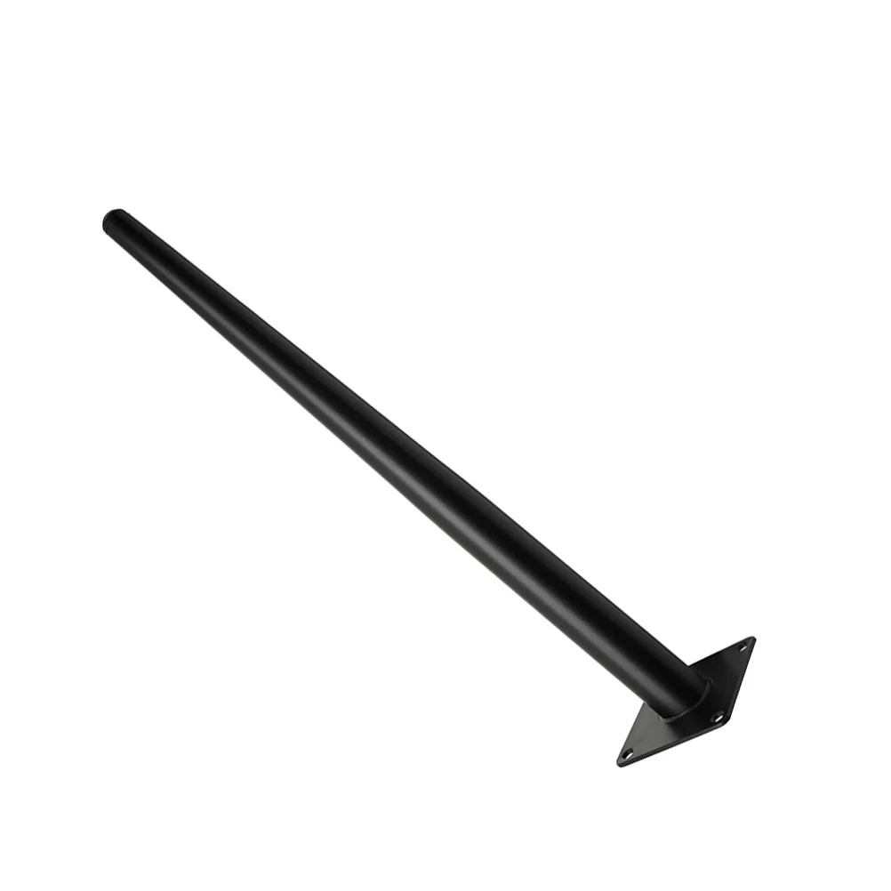 أرجل خزانة مستديرة مدببة بديلة معدنية للأثاث وطاولة الأريكة وأقدام دعم حديدية وأرجل مكتب سوداء ترقية المنزل #5