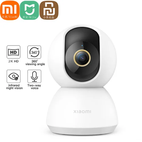 Xiaomi Mijia 1296P Ultra HD 2K Cámara IP Inteligente WiFi Pan-tilt 360 ° Visión nocturna del monitor de seguridad del bebé de la cámara web video para la aplicación MiHome