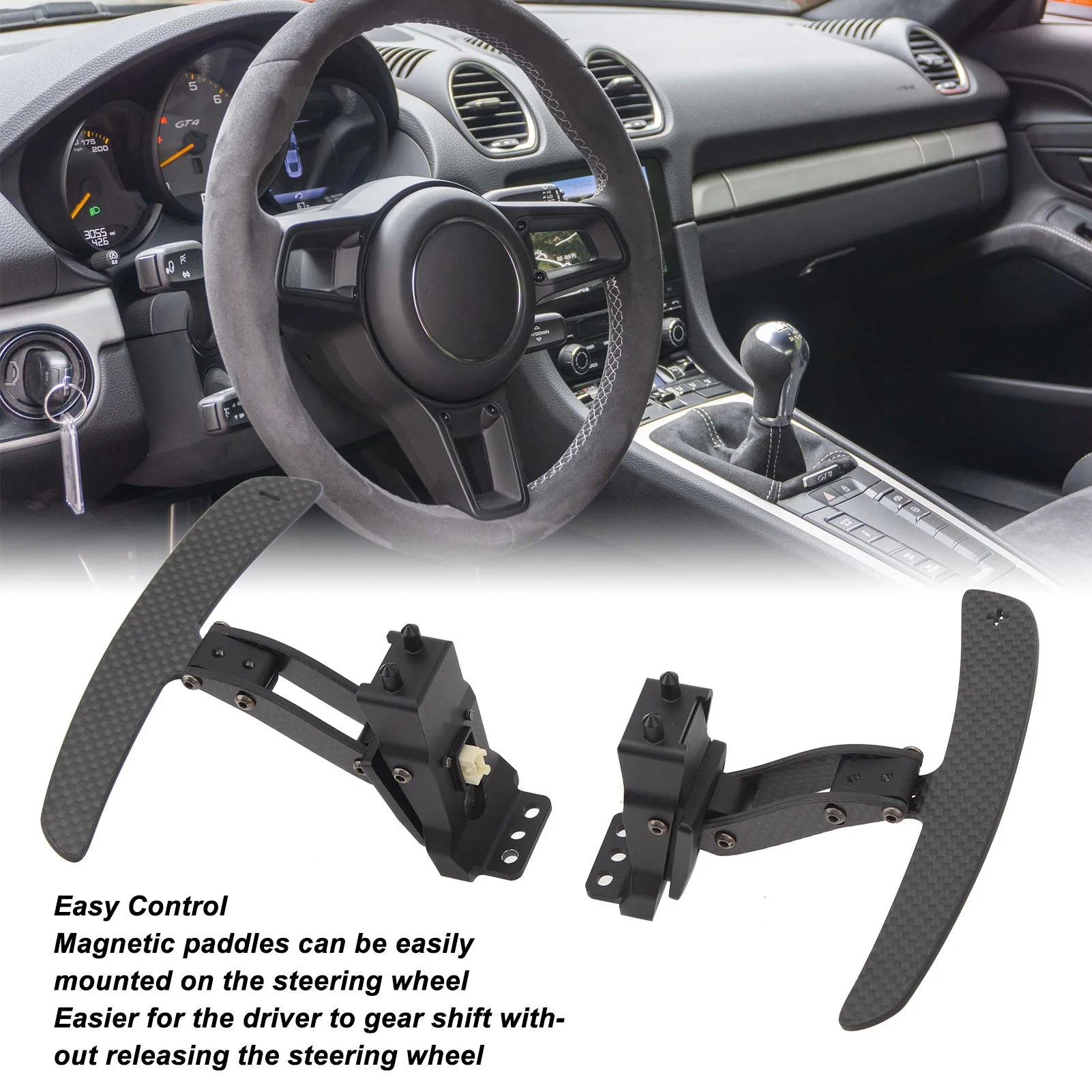 Steering Wheel Shift Paddle Clear Markings Abrasion Resistant High Durability Shift Extension Paddle for 718