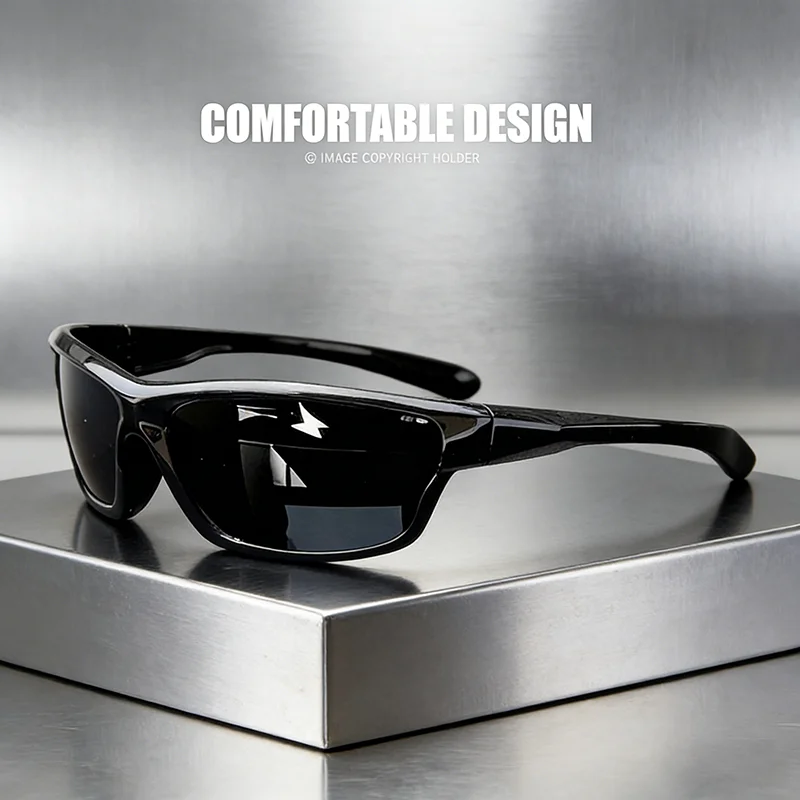 Modische Sport-polarisierte Sonnenbrille – transparenter farbiger Rahmen – perfekt zum Radfahren, Angeln und Reisen für Männer und Frauen