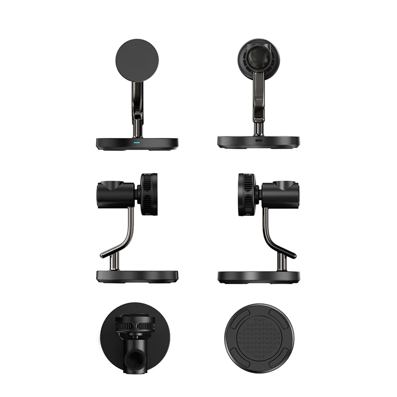 .2 25W Fast Wireless Charger Active Cooling Magnetic Stand for 16 15 Watch Black  -Miuai】