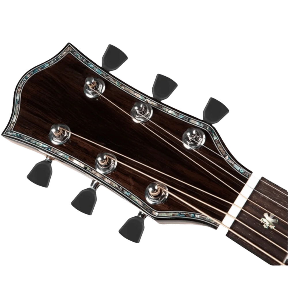 6 clavijas de afinación de guitarra verde/verde/negro ​ Con casquillos y tornillos ​   Botones de afinación ​ ​ Botones de cabezales de máquina ​   Perillas de repuesto - imagen 3