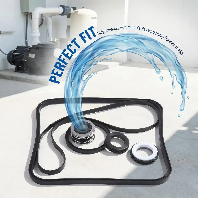 Replacement O Ring Seal and Shaft Seal Kit For Hayward Pool Pump SPX1600TRA Fast Leak Repair and Pool Safety