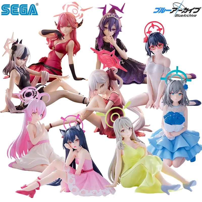 SEGA SEGA Genuine Yumemirize Blue Archive Izayoi Nonomi Okusora Ayane Anime Figure for Christmas Gift Action Toys Collect Model