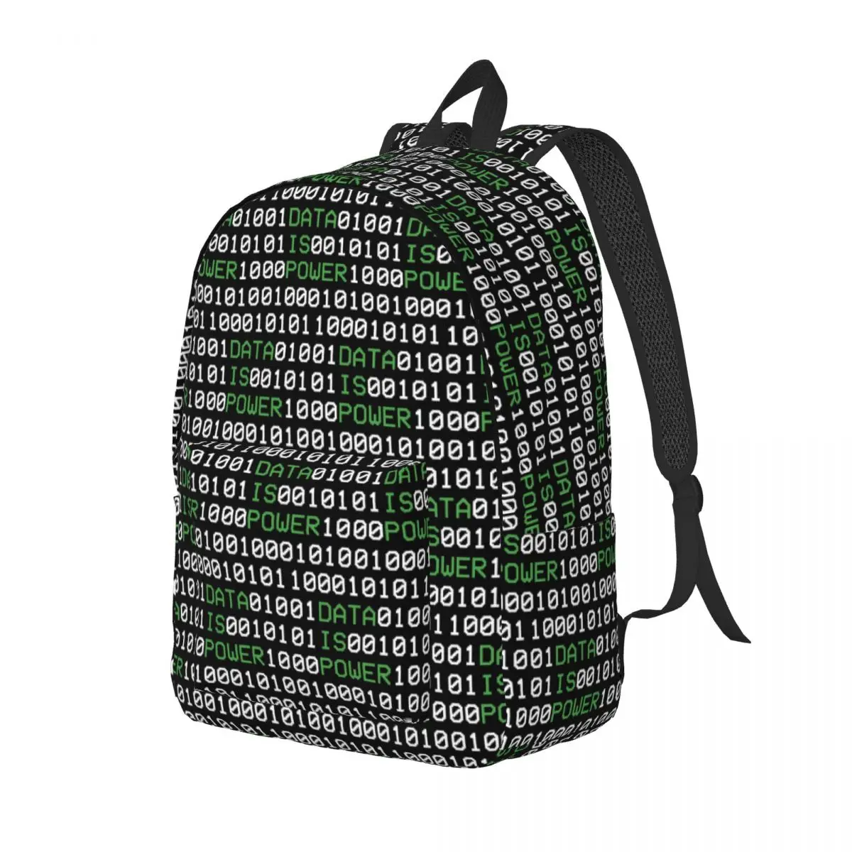 Hacker Code Binary Code Geek Science Computer Student Backpack School Bag Hiking Daypack for Men Women Bookbag Shoulder Bags