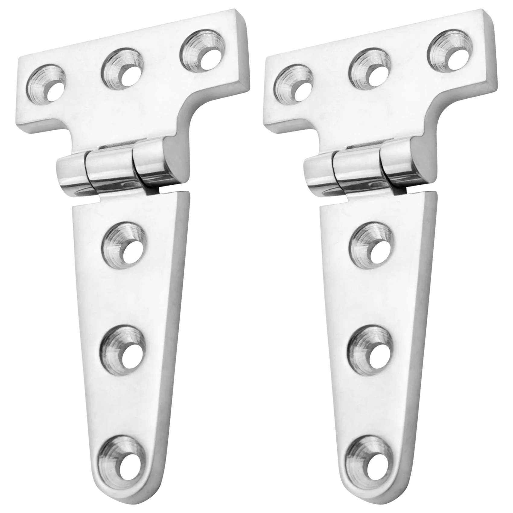 2 PCS Heavy Duty T Hinge 316 Stainless Steel Marine Grade Casting Hinge Door Hatch Hinge Boat