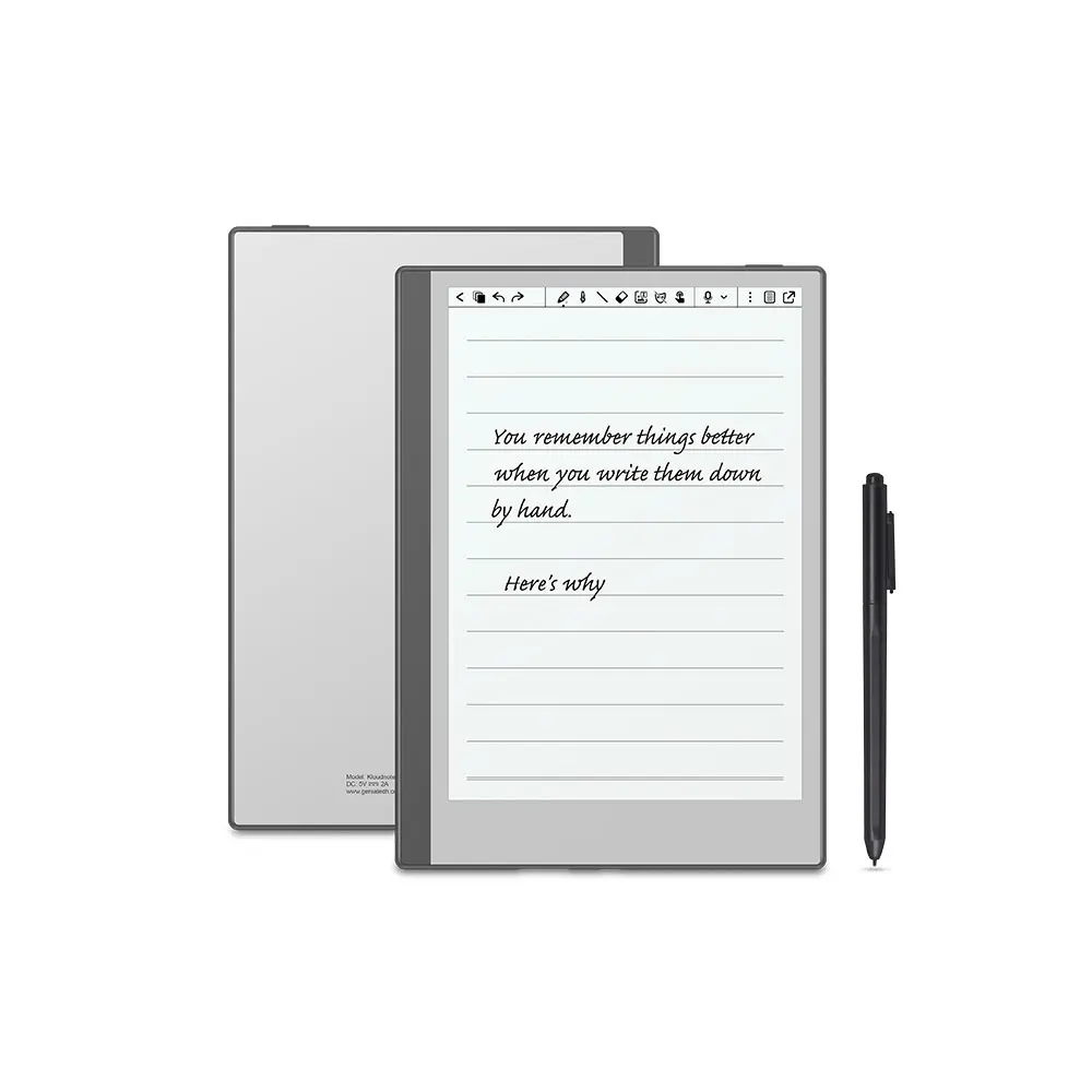 

Customization KloudNote Mini 9.7inch Electronic Notebook E-ink With HD Android Quad-core Cortex A35 Eink Tablet