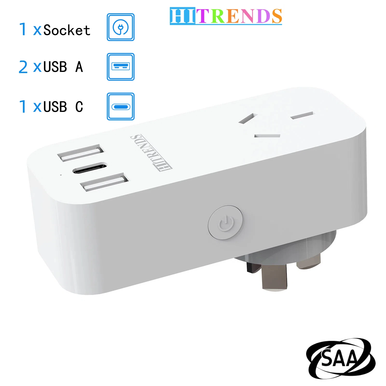 

Умная розетка Wi-Fi с USB и монитором энергии — пульт дистанционного управления голосом/приложением, таймером, детским замком, отслеживанием мощности в реальном времени