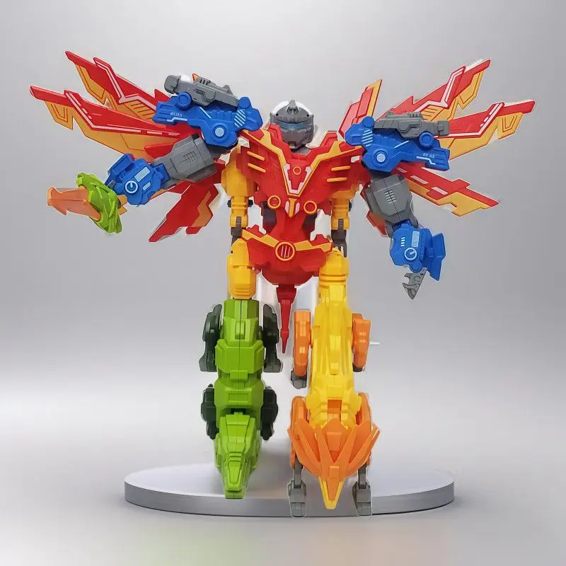 Robot de deformación 5 en 1, juguetes de modelo de plástico DIY, interacción de juegos para niños, juguetes para niños, regalos de Navidad, regalos de cumpleaños para invitados 6-12 +