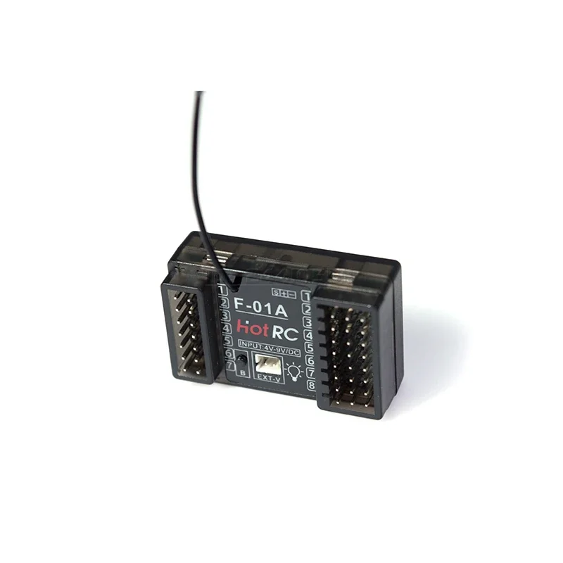 HotRC F-01A F-01AT 8CH 2,4G Gyro Empfänger Lampe Steuerung Spannung Rückkehr PWM 12LED Lampe Licht für RC Auto Flugzeug tank Boot Modell