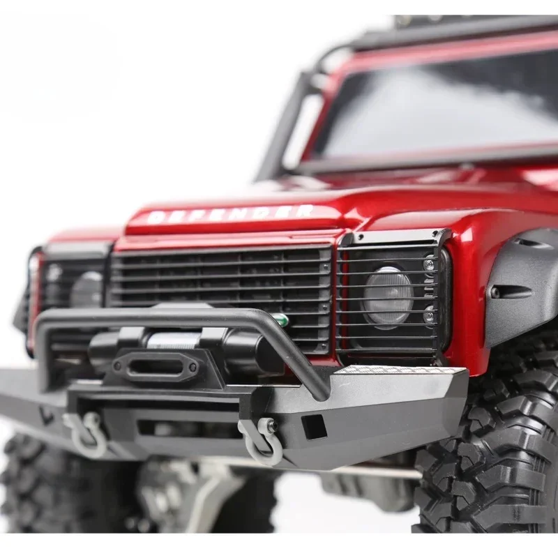 2Pcs TRX4 Defender Metal Front Lamp Guards Headlight Cover Guard Grille for 1/10 RC Crawler Car Trxs TRX-4