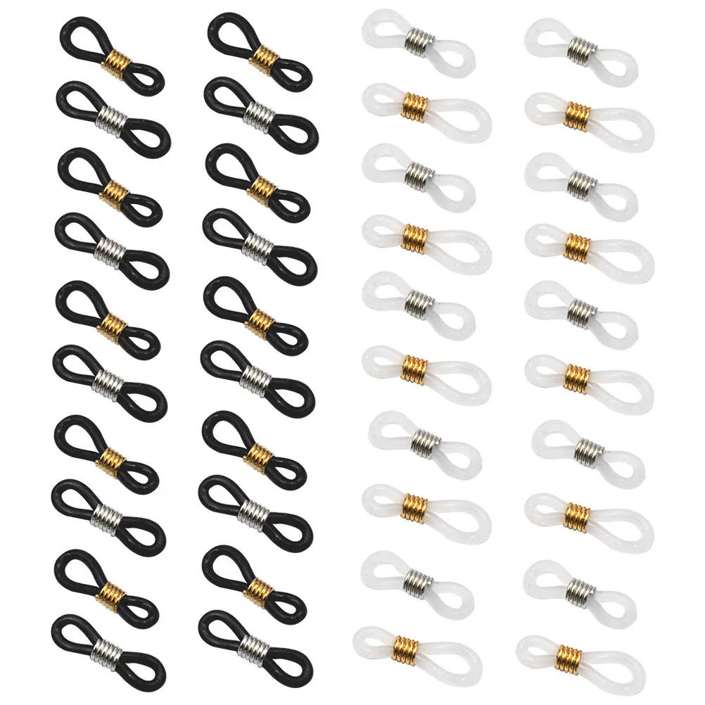 40Pcs Non-Slip Eye Chain Clips Sturdy DIY Eyeglass Chain Buckle Reliable Grip Simple Elegant Design for Optician Repair