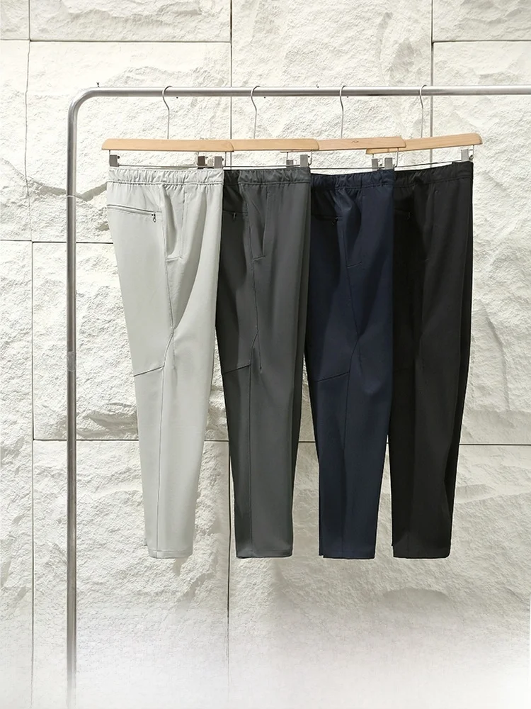 

Высококачественные уличные 3D индивидуальные мужские брюки Qui Dry, дышащие, мягкие, повседневные, водонепроницаемые, ветрозащитные, прямые, нейлоновые, спандекс