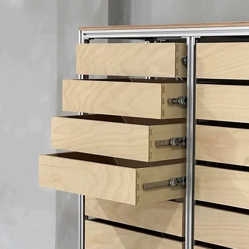 خزانة ملفات من الألومنيوم في العصور الوسطى، وتخزين الألواح البحرية، وخزانة الأدراج، والجانب، والصدر