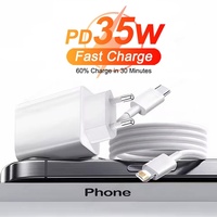 For 35W For iPhone Charger USB Type C Fast Charger For iPhone 14 13 12 11 Pro Max XR XS Plus PD Charging Cable Accessories