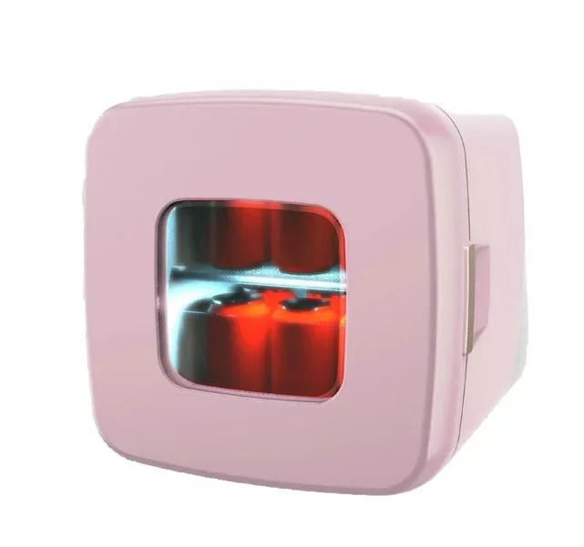 

Retro 12 Can Mini Fridge/Skincare Cooler, EFMIS351, Pink