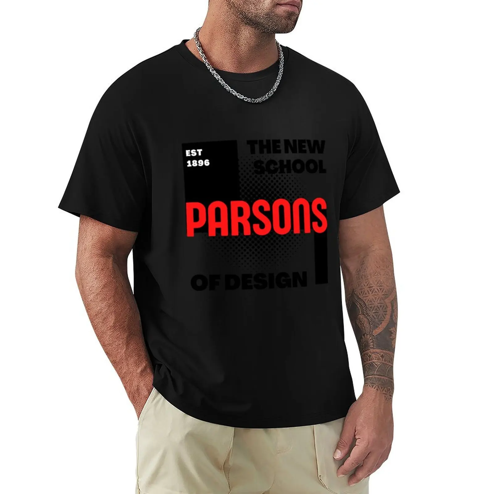 Parsons The New School T-Shirt anime t shirts for man T-Shirt