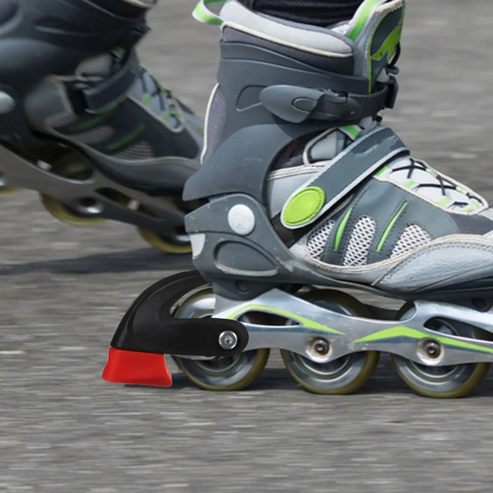 

Durability Safety Brake Pad for Kids Inline Skates Soft Rubber Shock Absorption Easy Installation Black Red Roller Skate Brakes