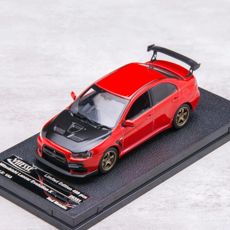 Diecast 1:43 Scale EVO 10 Red Alloy Car Model