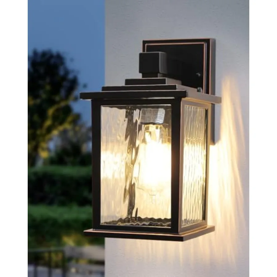 

12'' Porch Lights Outdoor, Classic Oil-Rubbed Bronze Outdoor Wall Lantern, Hardwired Outside Lights for House, Front Door, Entr