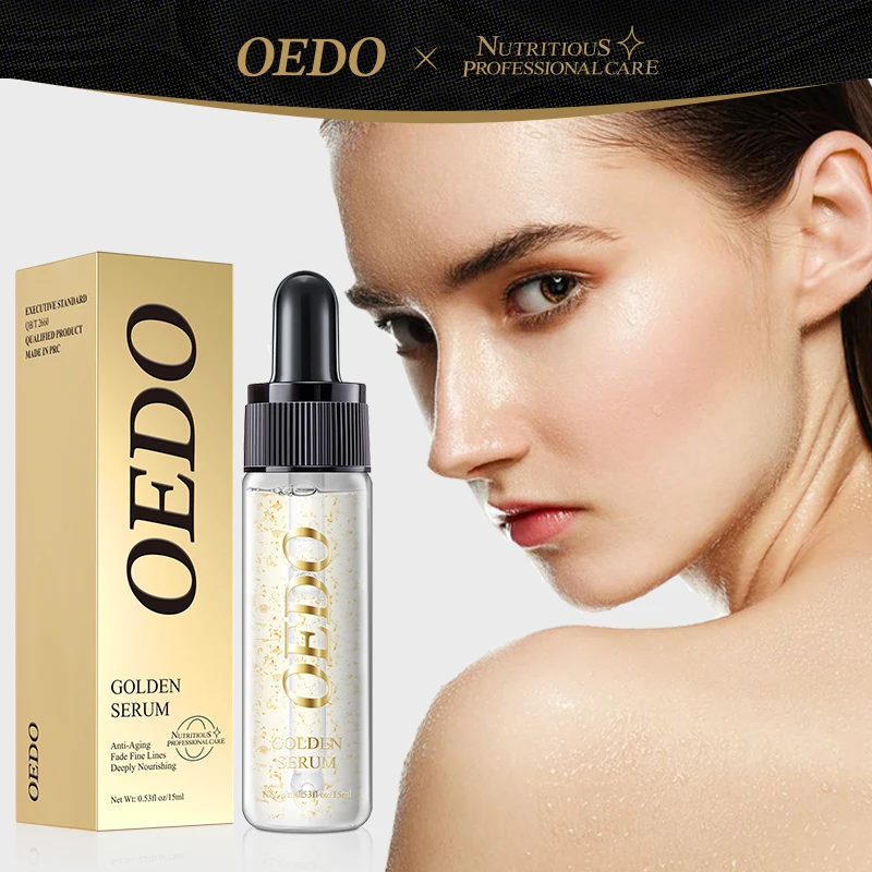 OEDO Gold Serum Anti-Aging Fade linee sottili profondamente nutriente idratante idratante migliora il tono della pelle essenza per il trattamento