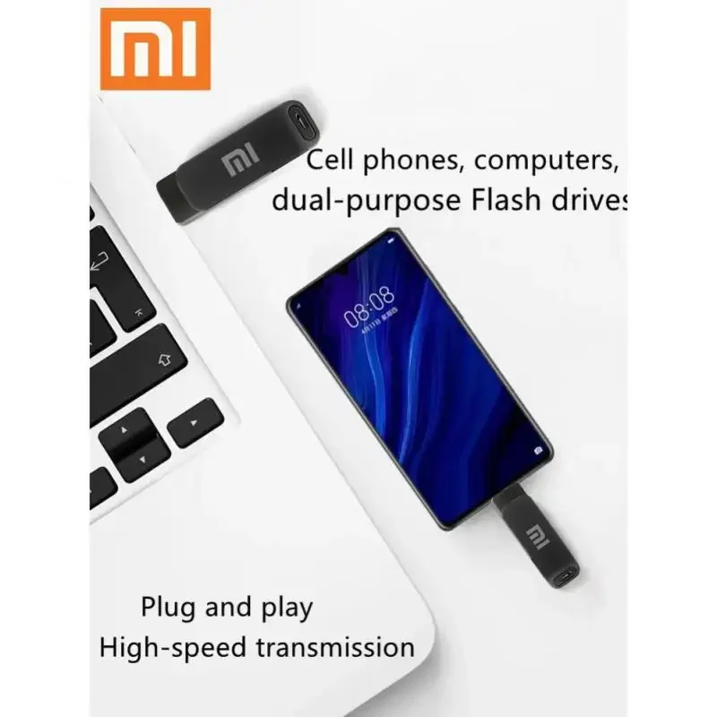 Xiaomi USB 2TB OTG Металлический USB 3.0 Pen Drive Key 1TB 512GB Тип C Высокоскоростной Pendrive Мини-флеш-накопитель Водонепроницаемый