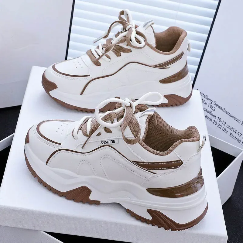 

Women's All-in-one Daddy Shoes 2025 Spring New Breathable Student Casual Thick Soled Elevating Sneakers