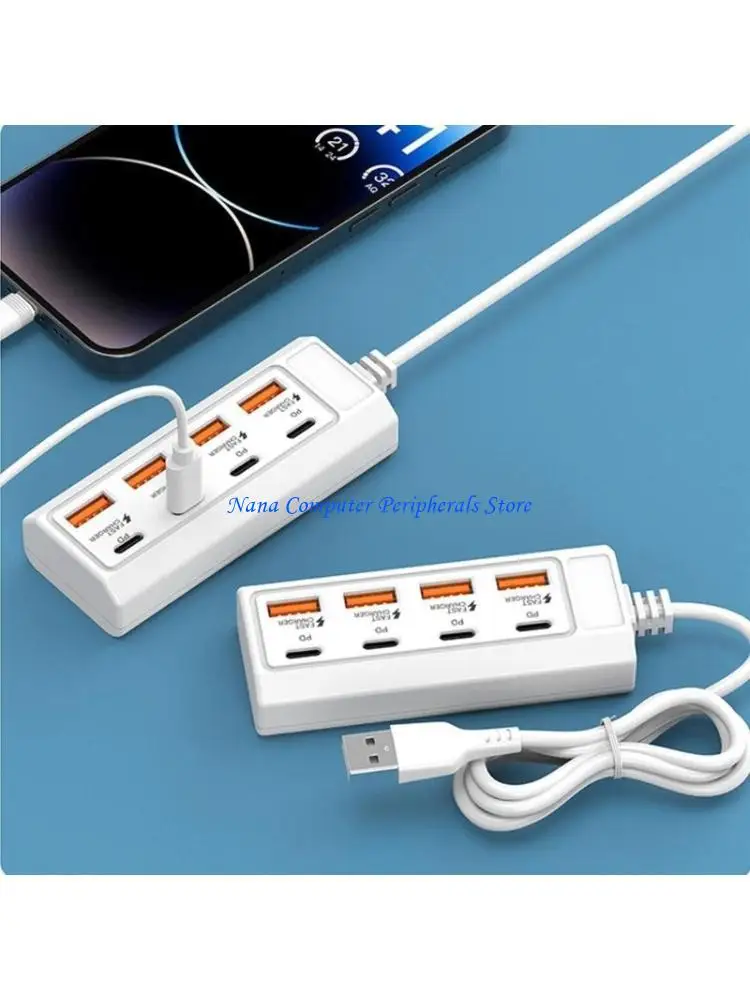 F68C Port Power Strips Station USB Charging Converters Electric