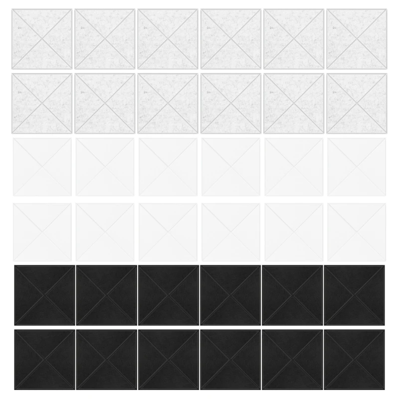 12 Pack Square Foam Panels Polyester Polyester Soundproof Wall Panels Square Wall Tiles Perfect for Living Room Drop Shipping