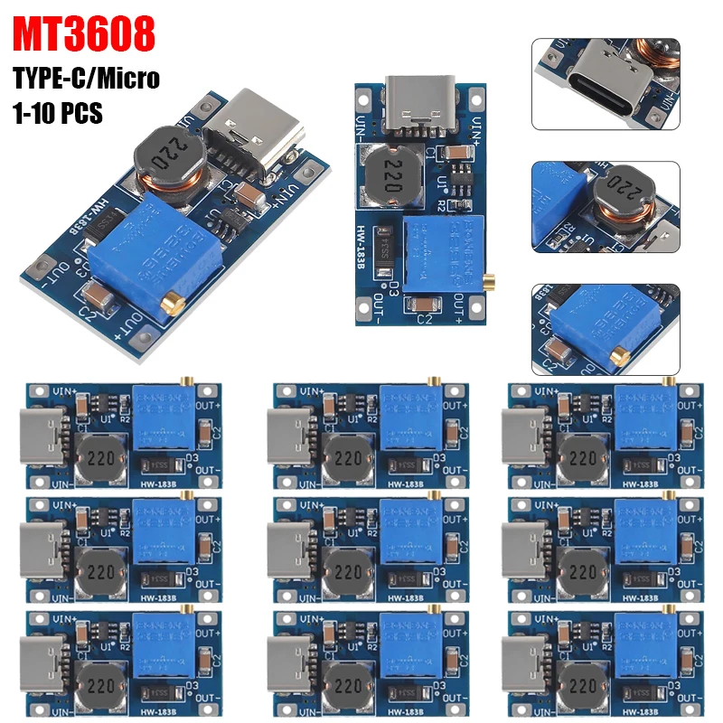 10Pcs MT3608 DC-DC …