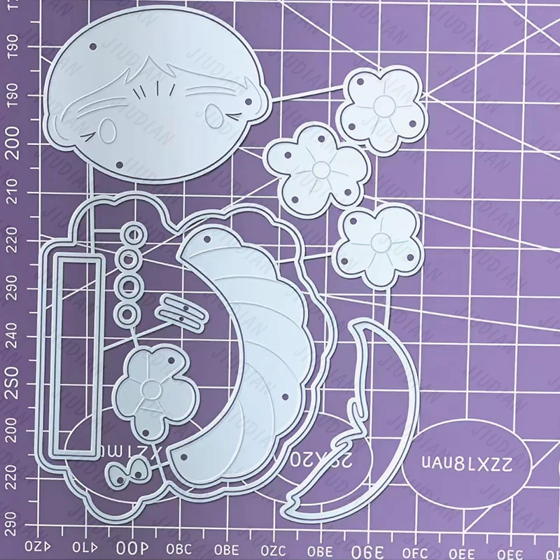 New Bear Animal Girl Metal Cutting Dies Scrapbooking For DIY Greeting Card Reliefs Craft Stamps Photo Album Embossing Dies 6