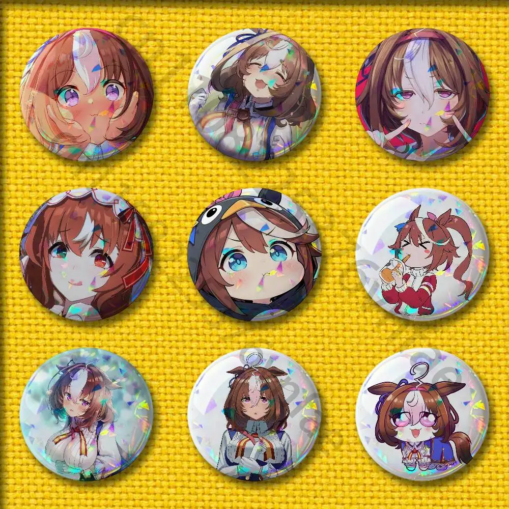 

P-Pretty D-Derby Meisho Doto Badges 75mm 25mm 44mm 32mm 58mm Round Pin Brooch Souvenir Clothes Cosplay Gift Accessories